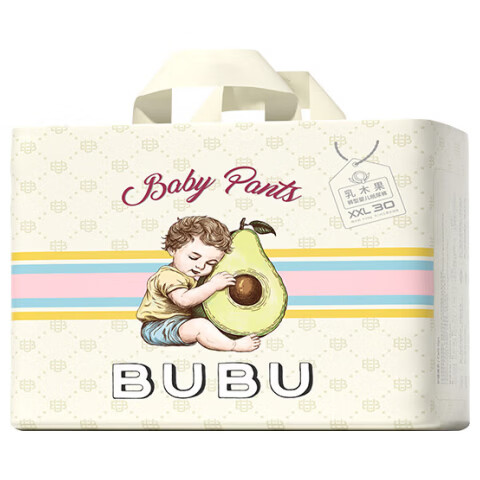 BUBU Shea Butter XXL Pull-Up Pants 30pcs (14-17KG) Breathable Ultra-Thin Toddler Diapers Baby Hip Protection Diapers