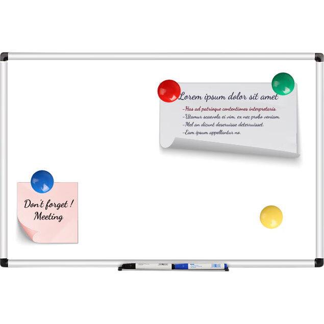 Youbili Office And Teaching Writing Board, Conference Whiteboard, Hanging Magnetic Whiteboard, 45*60cm - Strong Magnetic Whiteboard, 8011