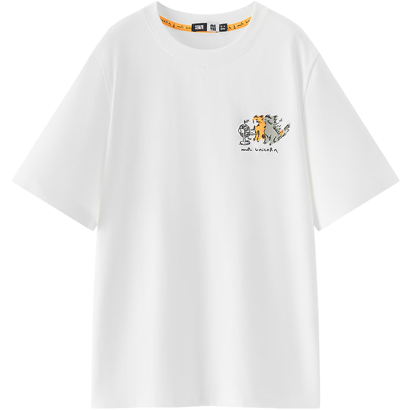 Semir Mall Edition | Illustrator Collaboration Women's Summer Loose Embroidered Short Sleeve T-Shirt 2026 Top 101326100021