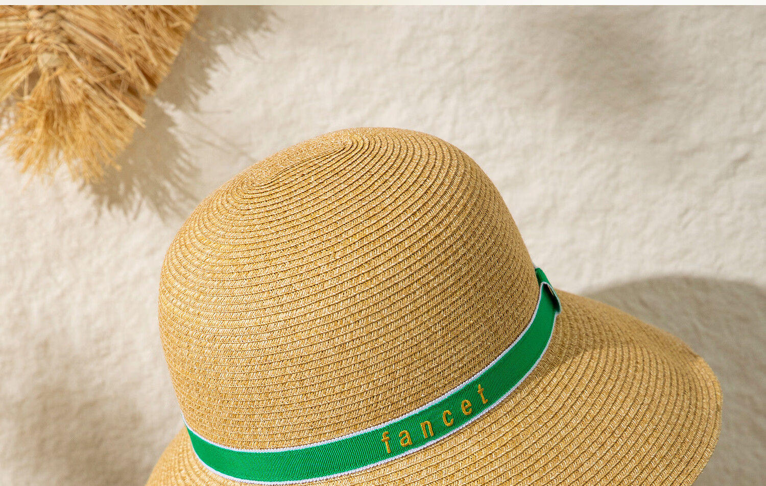 FANCET Women's Summer Straw Hat French Elegant Fisherman Hat Wide Brim UV Protection Beach Vacation Sun Hat 5