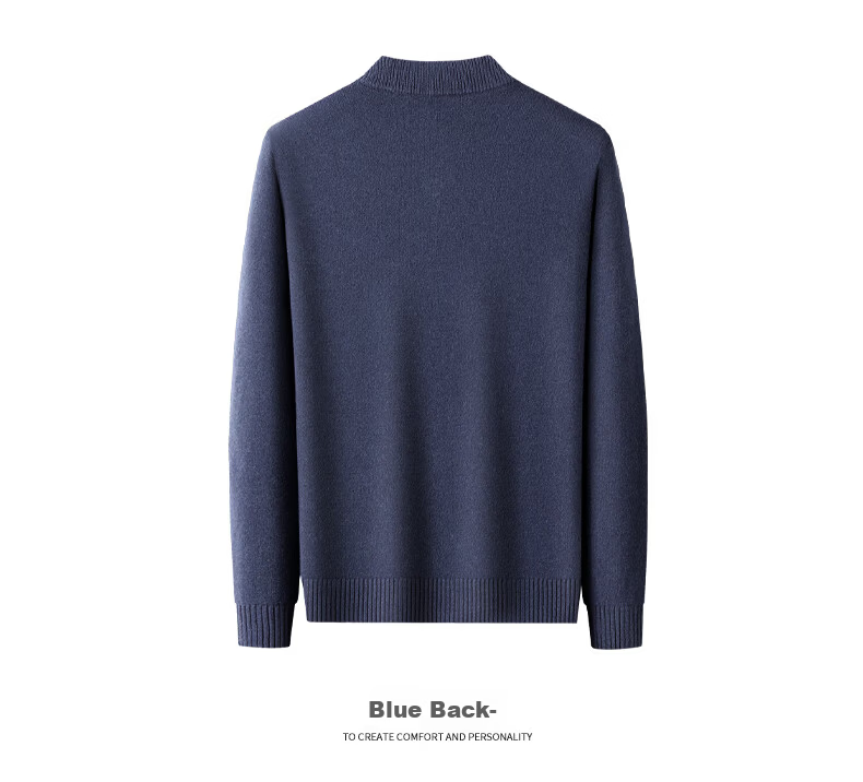 SHANSHANSHANSHAN Men's Wool Sweater Autumn Winter 100% Pure Wool Thickened Warm Base Shirt Red Sweater for Dad's Birth Year 27
