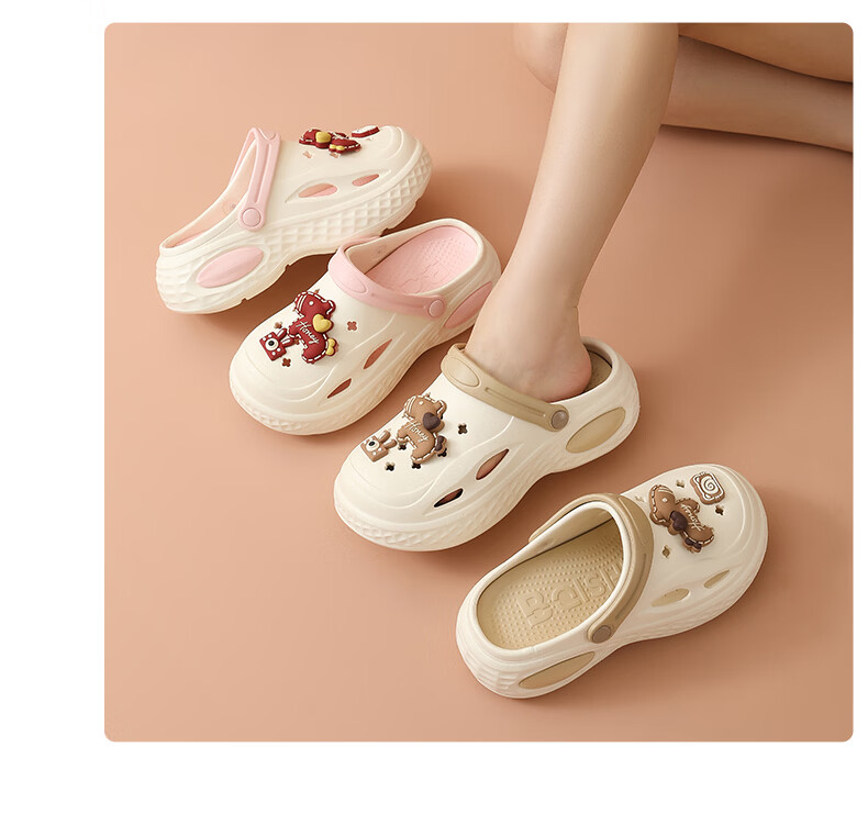 Cartelo Crocodile Cartoon Clog Shoes for Women Summer Sandals Beach Open Toe Slippers 1741 Pink Size 35-36 19