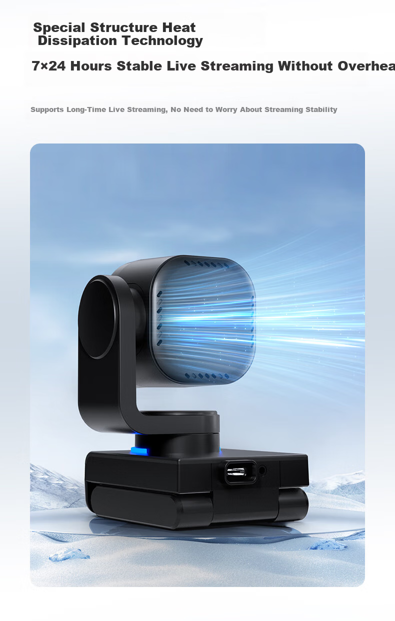 CoolHiMi MiEye 2S Ultra HD 4K AI Live Streaming Camera Smart PTZ Tracking for E-commerce Entertainment Broadcasting Meeting Online Classes Computer Mobile Host with Built-in Microphone 19