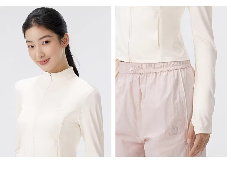 CAMEL Camellia Stand Collar Sun Protection Jacket 2026 Summer New Short Slim Fit 1006 (Dilireba Style) 24