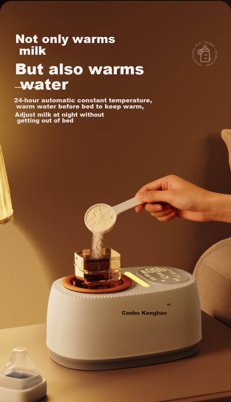 Canbo Baby Bottle Warmer and Milk Mixer 2-in-1 Automatic Milk Preparation and Heating Device Waterless Infant Milk Warmer 18