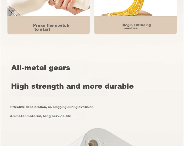 Joyoung Handheld Electric Noodle Maker 30-Second Quick Noodle Extruder Rechargeable Stainless Steel Pasta Machine M2-MS100 19