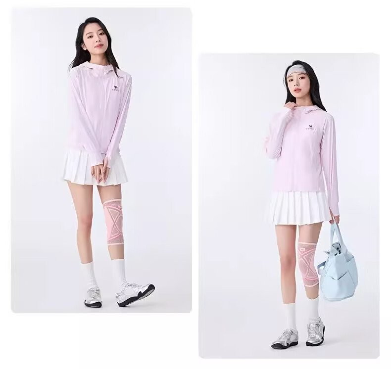 CAMEL Original Yarn Sun Protection Cooling Slim Fit Women's Knit Jacket 26 Spring Summer New Moisture-Wicking Quick-Dry Breathable 8010 17