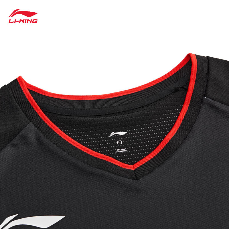 LI-NING Badminton Team Competition Training T-Shirt Unisex AAYW045-2 Standard White M 6