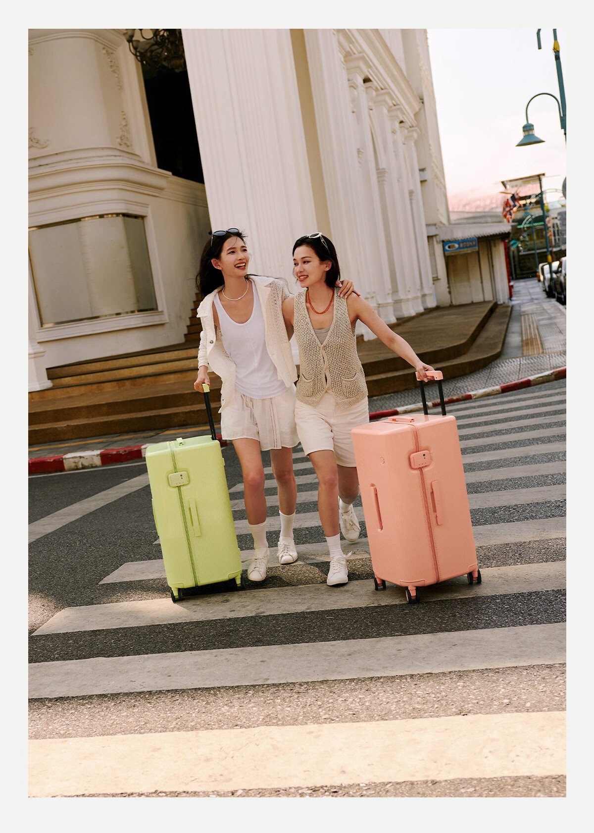 ITO PISTACHIO 2 STRIPED Dream Pink, 20-Inch Carry-On Luggage, Suitcase, Trolley Case, Travel Case 5