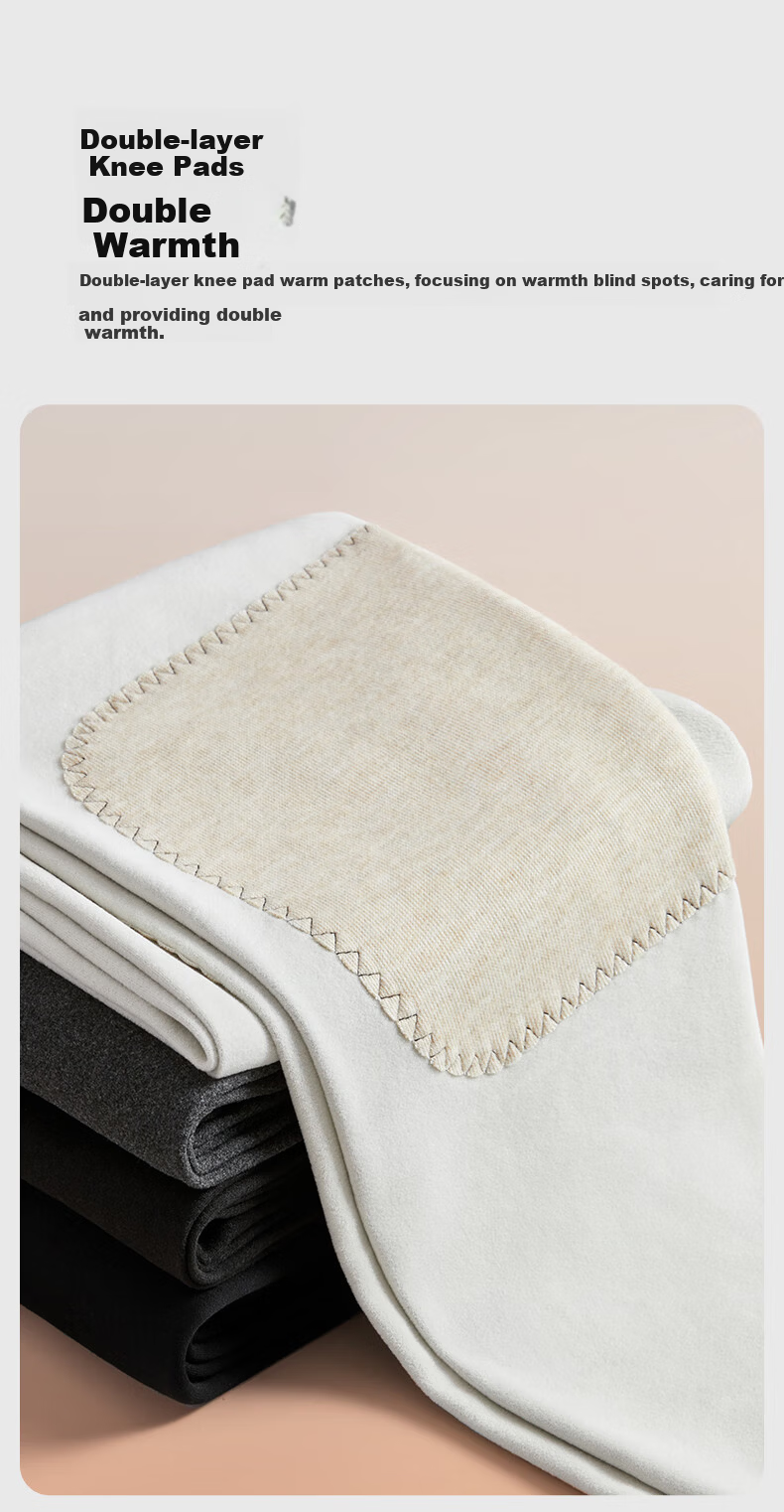 SEPTWOLVES Cashmere Silk Knee Patch Thermal Pants Men Seamless Soft Base Layer Autumn Trousers Single Piece 8