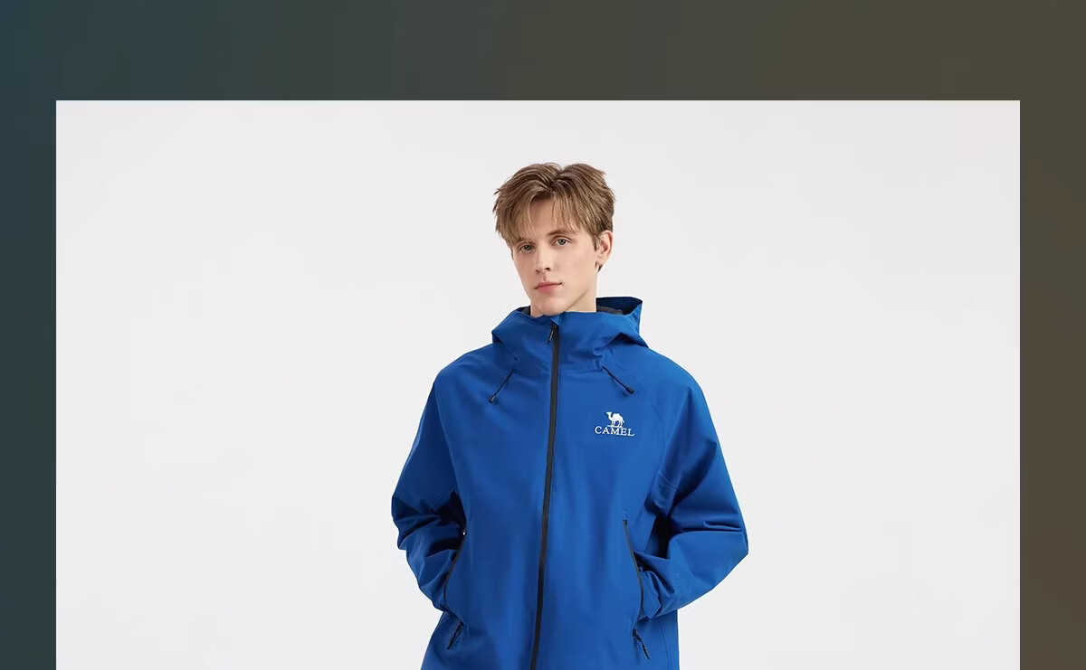 CAMEL Softshell Waterproof Windproof Unisex Outdoor Jacket Lightweight Hiking Coat for Women 29