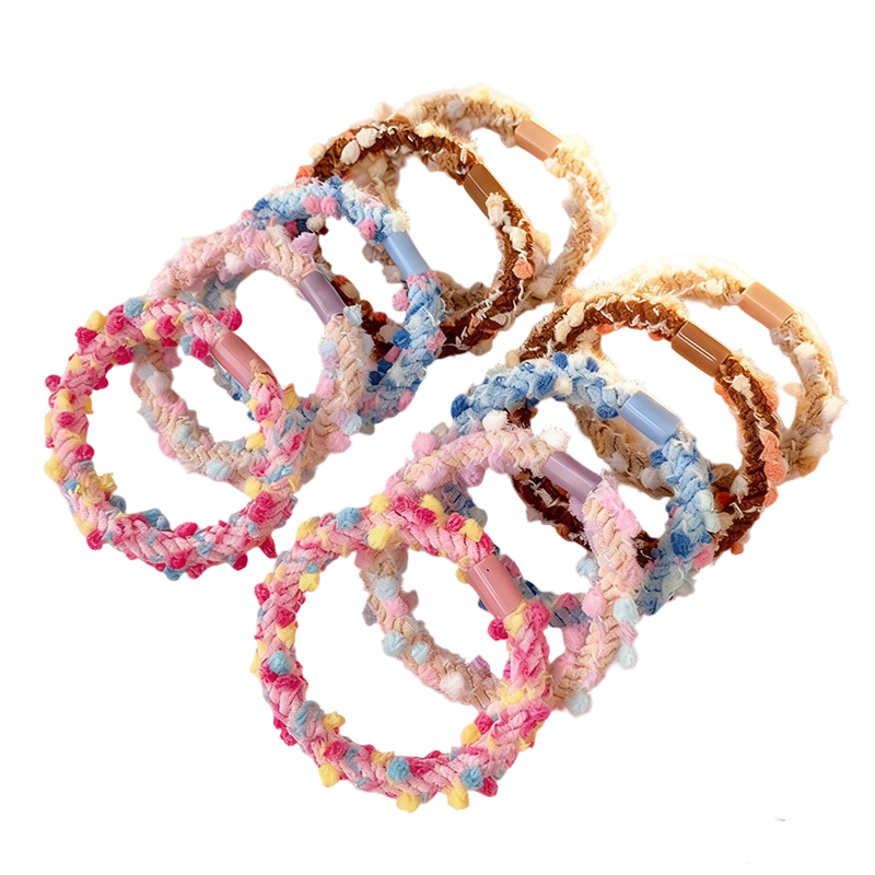 Princess Code High Elastic Hair Tie for Girls, Gentle on Hair, Children's Gift Hair Band, Student Hair Elastic, High Ponytail Hair Accessory