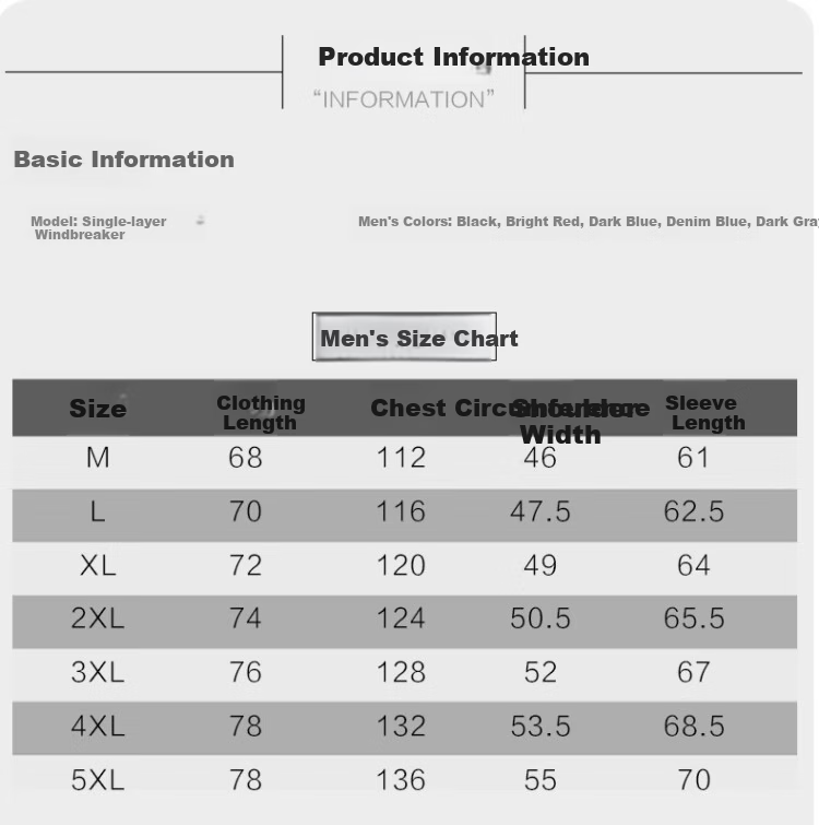 VANCAMEL Men's Jacket Spring Autumn Outdoor Sports Hooded Mountaineering Coat Dark Gray 3XL 8