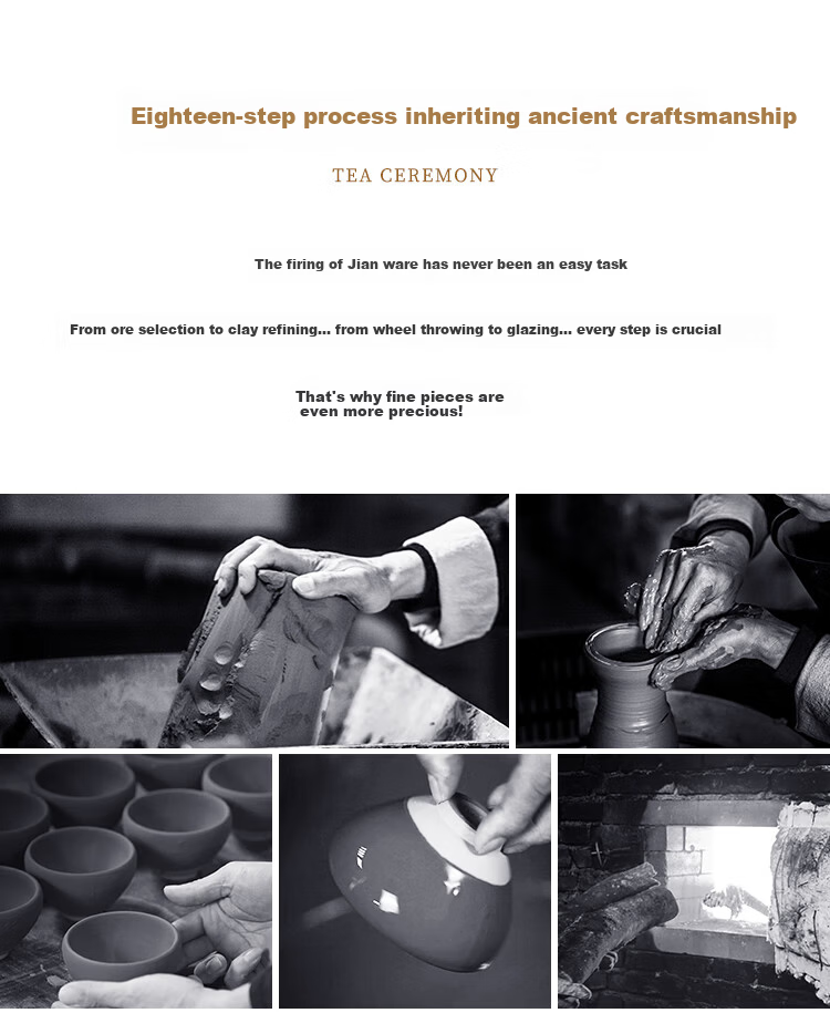 Danyi Jian Zhan Tea Cup Intangible Cultural Heritage Master Cup Tea Set Tasting Cup Gift Box - Jin Baihua 11