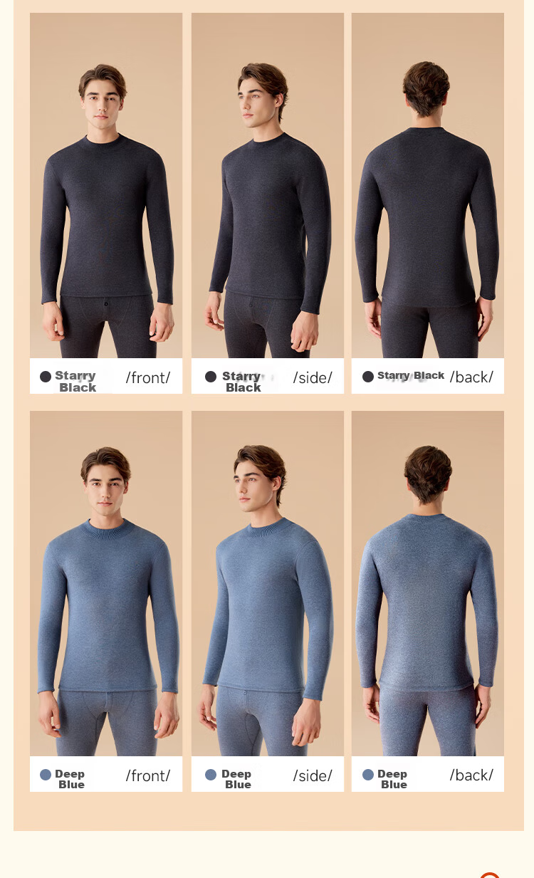 MiiOW Women's Thermal Underwear Set Autumn Long Johns Fleece Lined Thickened Warm Pants Thermal Clothing 23