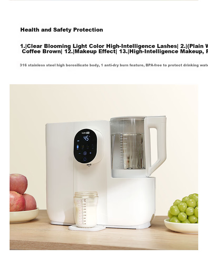 YIMI Desktop Water Purifier Heating Direct Drinking Integrated Machine Small Installation-Free RO Reverse Osmosis Constant Temperature Electric Kettle Instant Hot Water iP600H 15