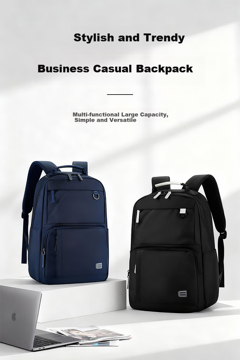 Edison Business Commuter Travel Backpack Laptop Bag Men's Backpack Y108-1 Classic Black 1