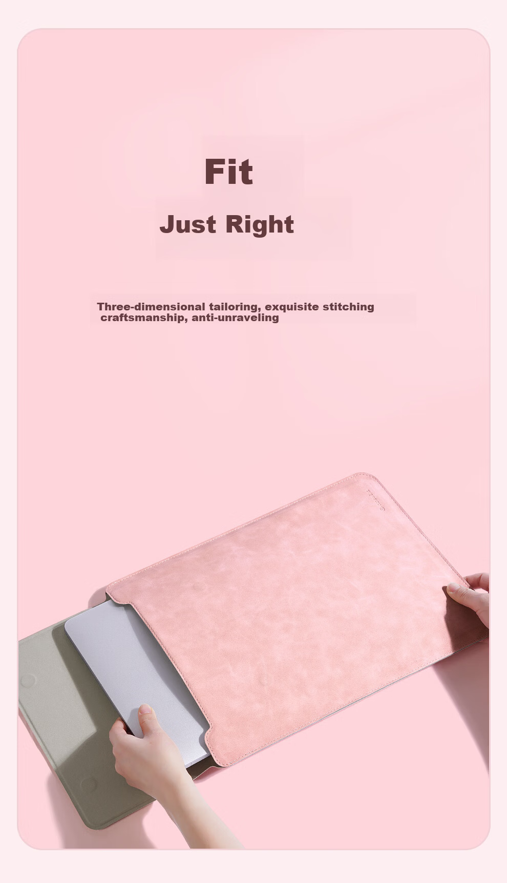 Jichuan Laptop Bag 13.3 Inch Notebook Sleeve Digital Storage Bag for Women Compatible with Apple MacBook Air/Neo Protective Case with Stand 5