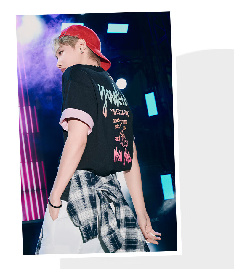 MLB Unisex Wang Sulong Loose Gradient Graffiti Cooling Spring 2026 New 3ATSB1563-43GRD-M 3