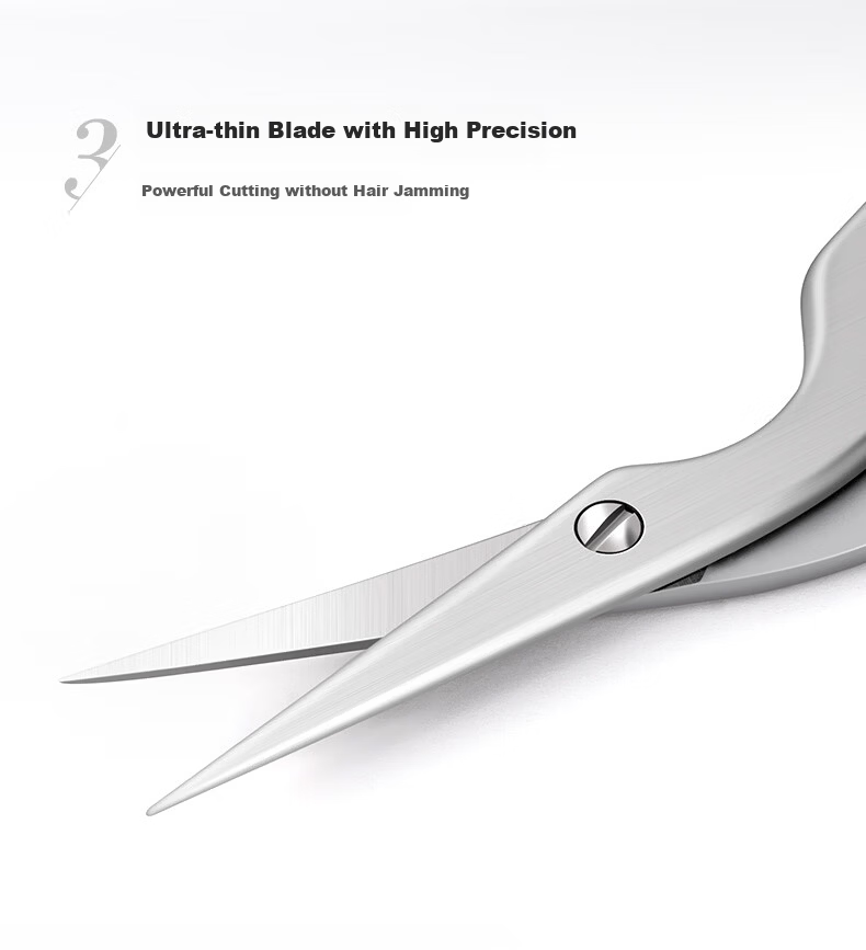 Tweezerman Imported Eyebrow Scissors and Brush Set Safe Eyebrow Grooming Beauty Makeup Tools Gift 8