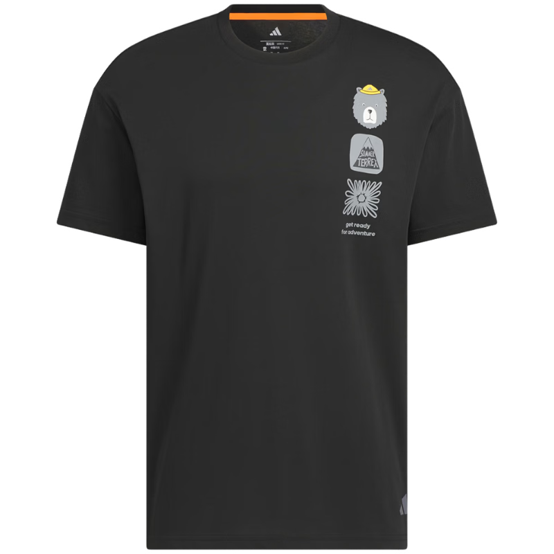 Adidas Outdoor Series Men's MT GFX TEE Short Sleeve T-Shirt KE3720 Black M