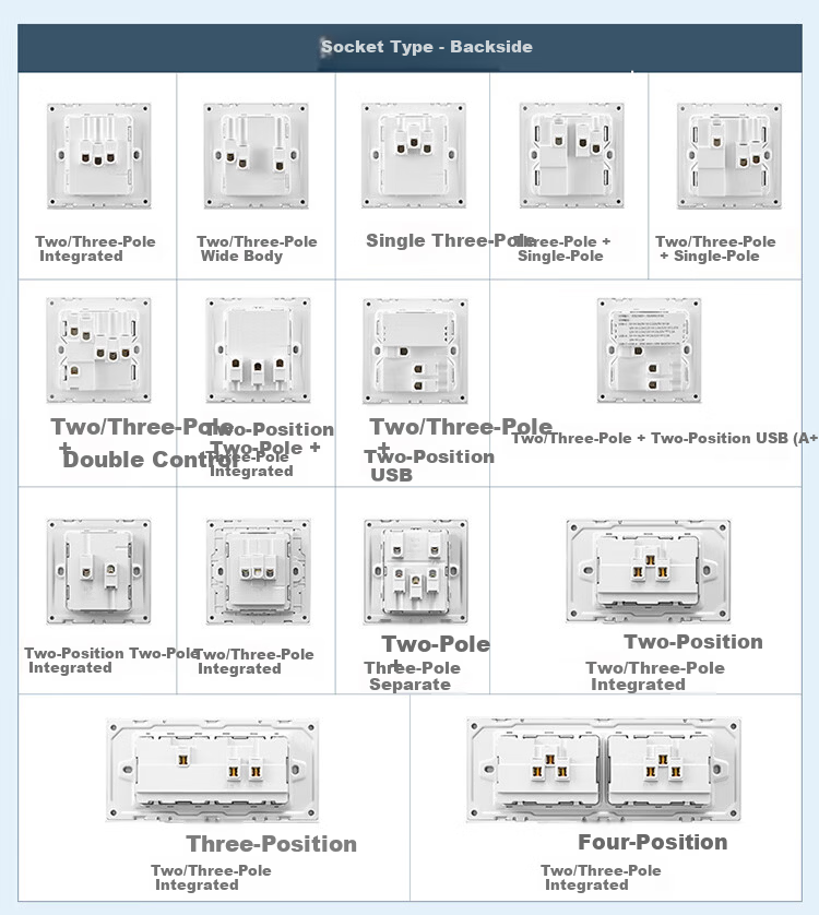 BULL G57 Butterfly Ultra-Thin Single Multi-Control Switch Large Panel G57K134 Glossy White Flush Mount 10