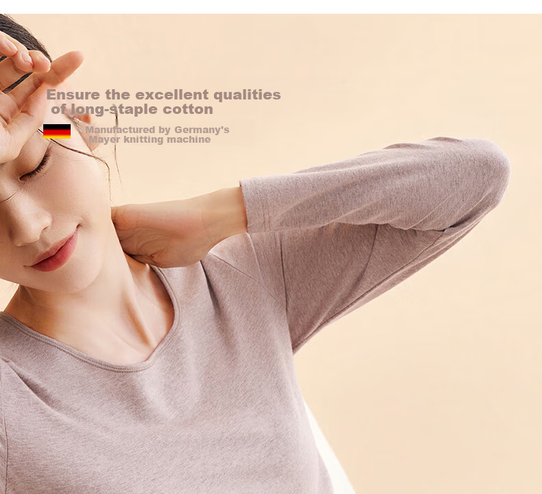 Three-Needle Thermal Underwear Men Xinjiang Long-Staple Cotton Men's Autumn Shirt and Pants Fleece Basic Base Layer Cotton Sweater Women's Couple Set 9