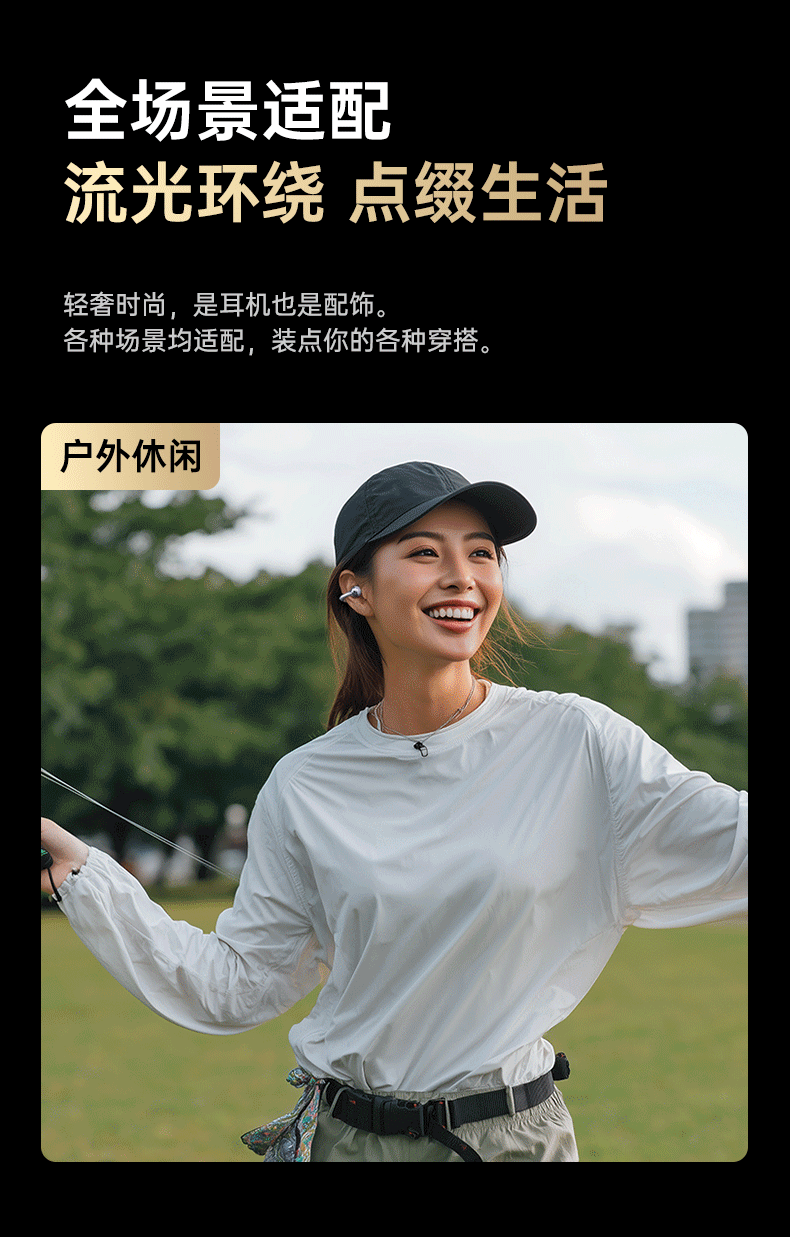 MICROKIA 2026 Latest Model Harman Kardon Level AI Bone Conduction Bluetooth Ear Clip Open Wireless Sports Running Noise Cancelling Ear-Hanging Long Battery Life for Women 4