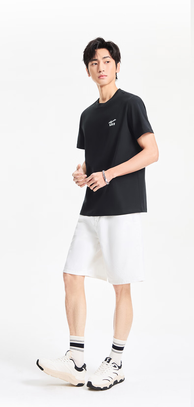 Erke Men's Short Sleeve T-Shirt Summer Casual Outdoor Sports Crew Neck Knit Tee Loose Fit Trendy Top 8