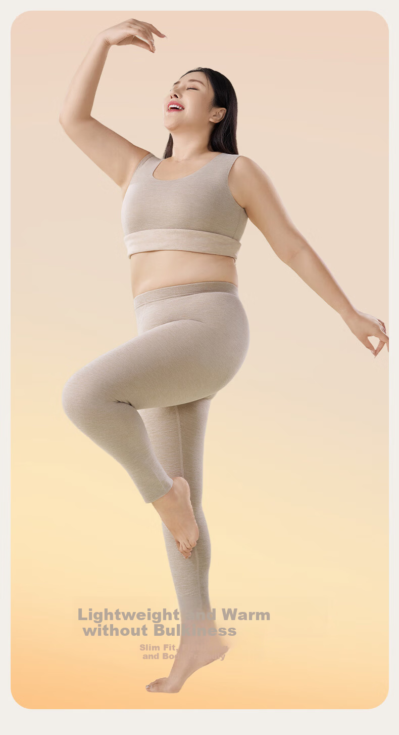 Shanshan Women's Thermal Pants [Cashmere Silk Heating] 2026 New Autumn Winter Fleece Thickened Seamless Base Layer Leggings 17