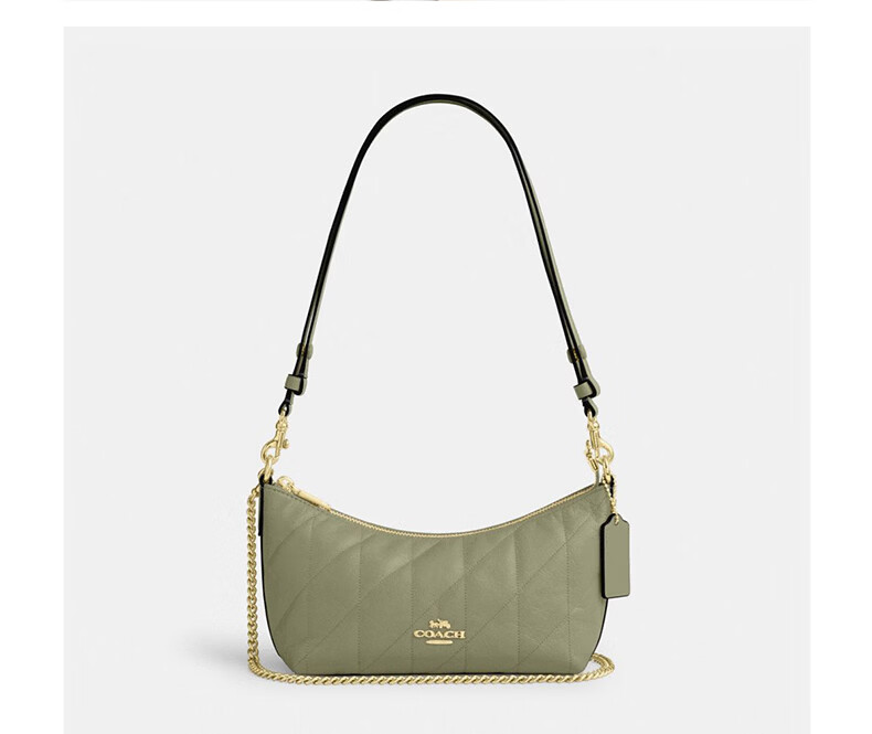 COACH Women's CAITLIN Quilted Detail Shoulder Crossbody Bag in Pistachio CDZ88 5