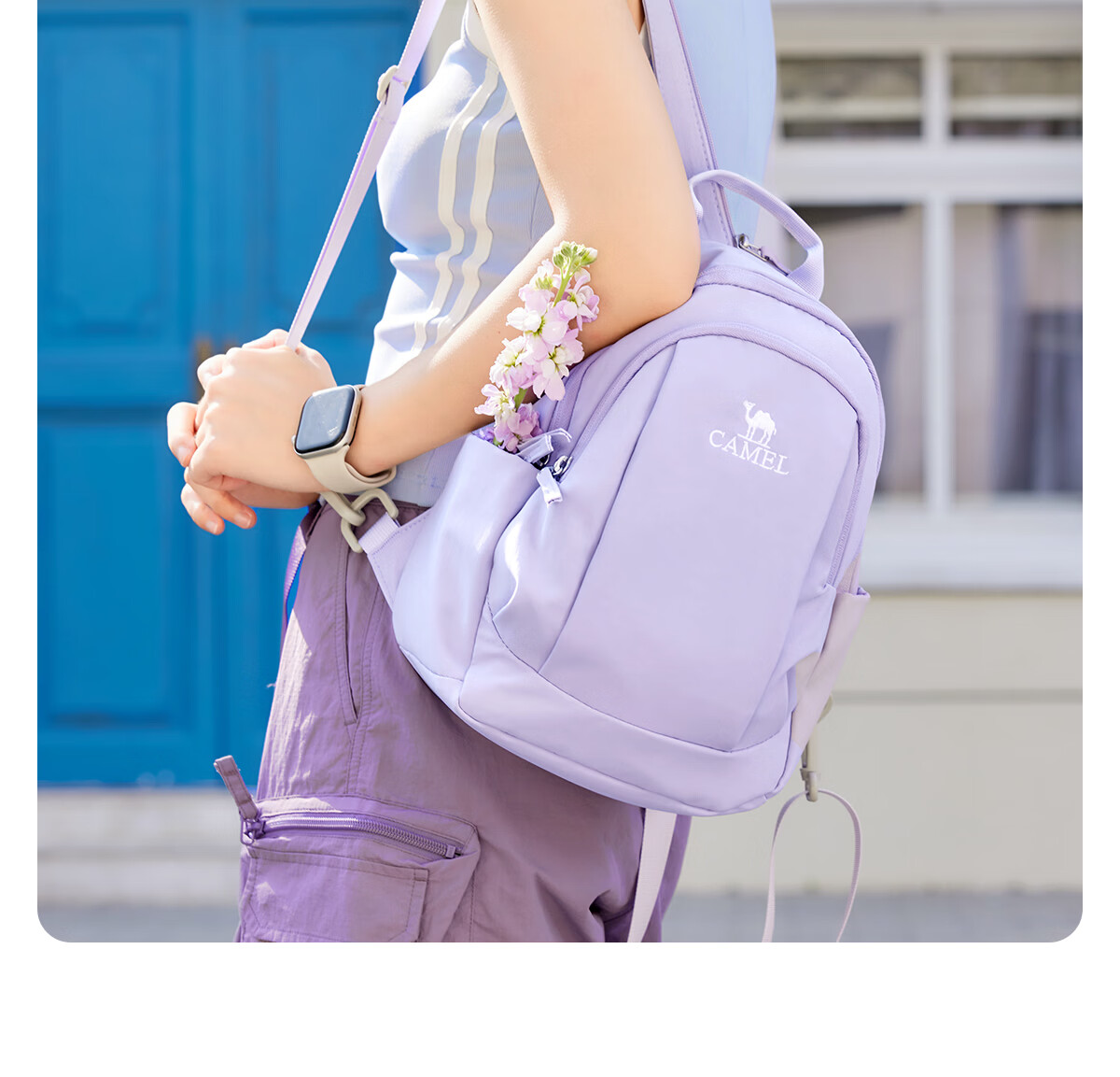 CAMEL Lightweight Small Crossbody and Backpack Dual-Use Portable Shoulder Bag 575C635038 5