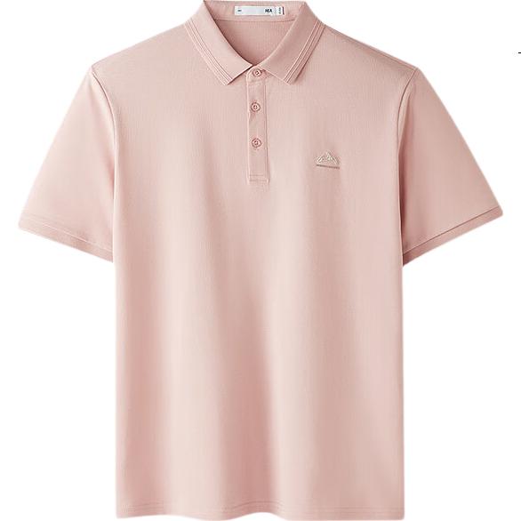 HLA Heilan Home Men's Short Sleeve Polo Shirt 26 Mountain Series Cool and Breathable Summer Short Sleeve
