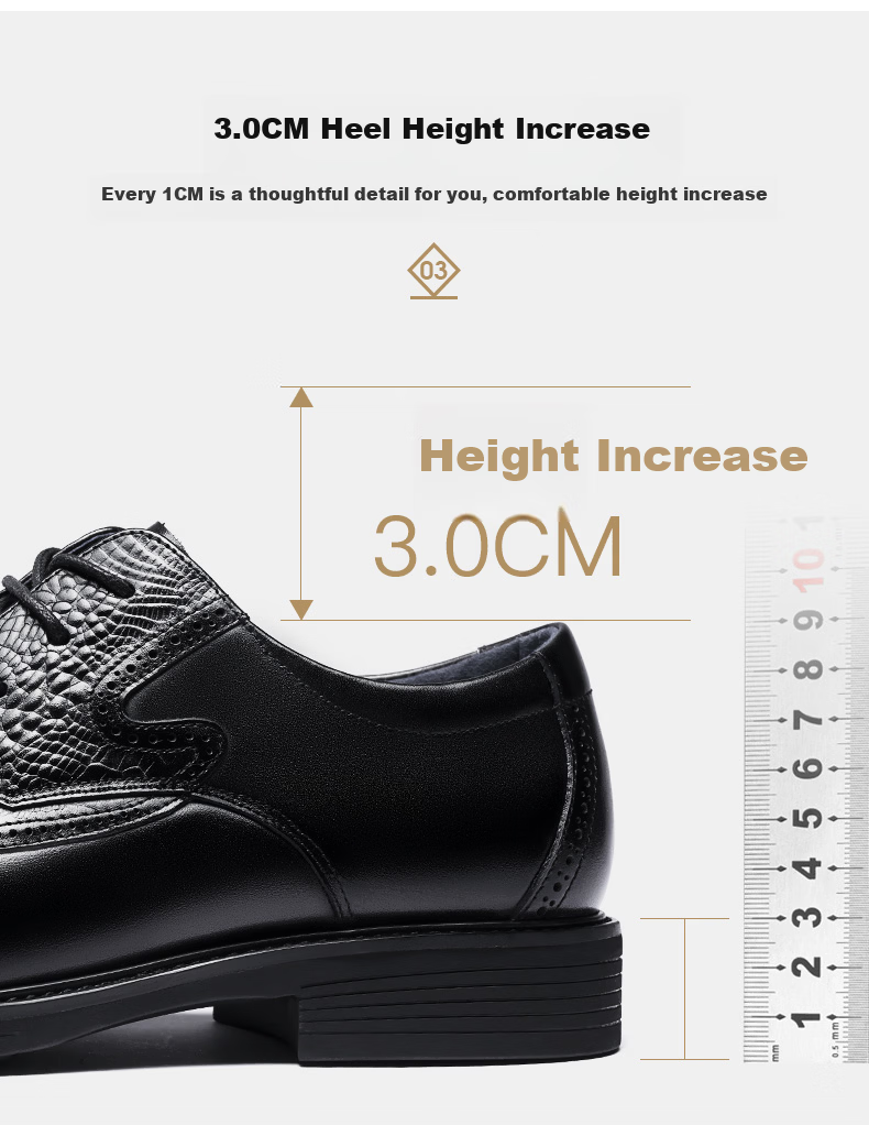 LAORENTOU Men's Business Dress Shoes First Layer Cowhide Non-Slip Brogue High-End Shoes 510409 Black Size 38 6