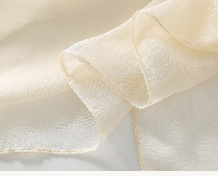Hangsi Mansion Pure Color Custom Mulberry Silk Scarf Silk Pearl Gauze Square Scarf Birthday Gift for Mom Women's Festival 21