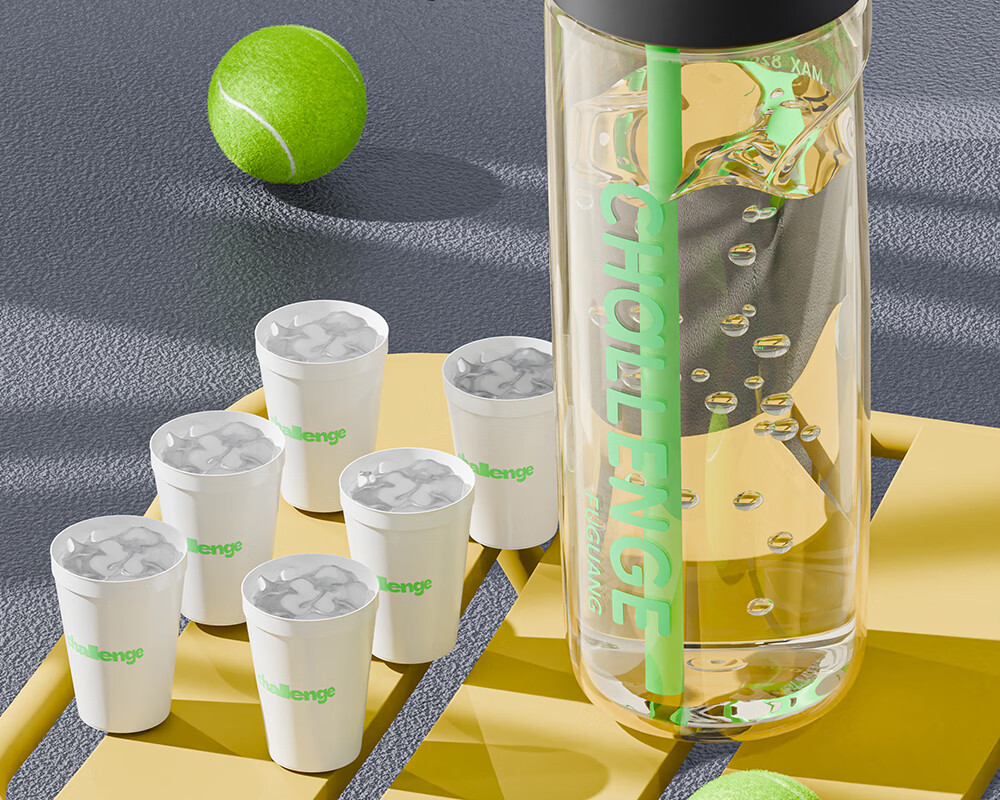 Fuguang Plastic Straw Cup PPSU Large Capacity Portable Sports Fitness Cup 820ML Green for Men and Women Students 23