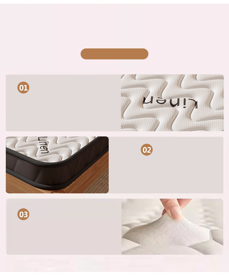 L&S Coconut Palm Mattress Foldable Firm Coconut Palm Tatami Natural Coconut Palm Mattress 6cm Thick CD39 1.8*2m 5