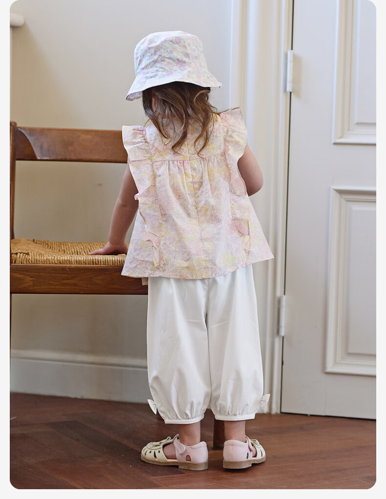 DAVE & BELLA Girls' Summer 9/10 Pants Set Baby Two-Piece Printed Top 15