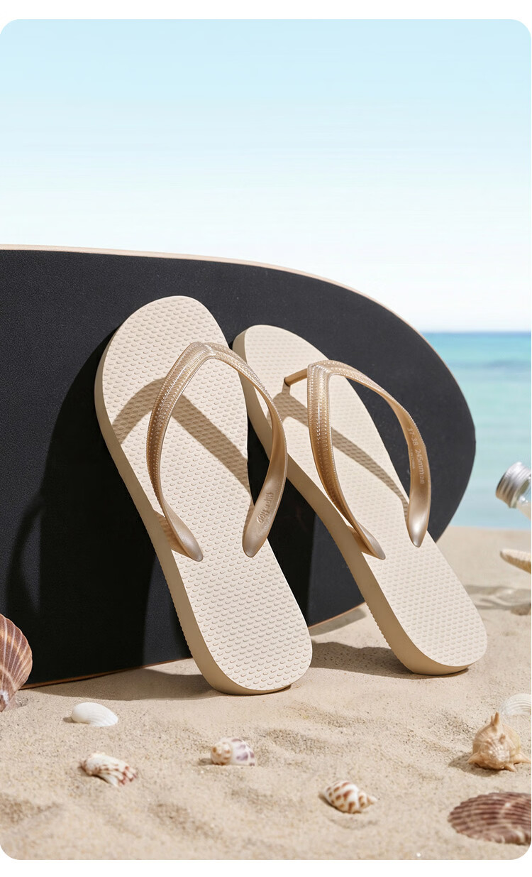 JD Jingzao Unisex Herringbone Flip Flops Beach Swimming Casual Summer Soft Sole Sandals Gray Size 39-40 10