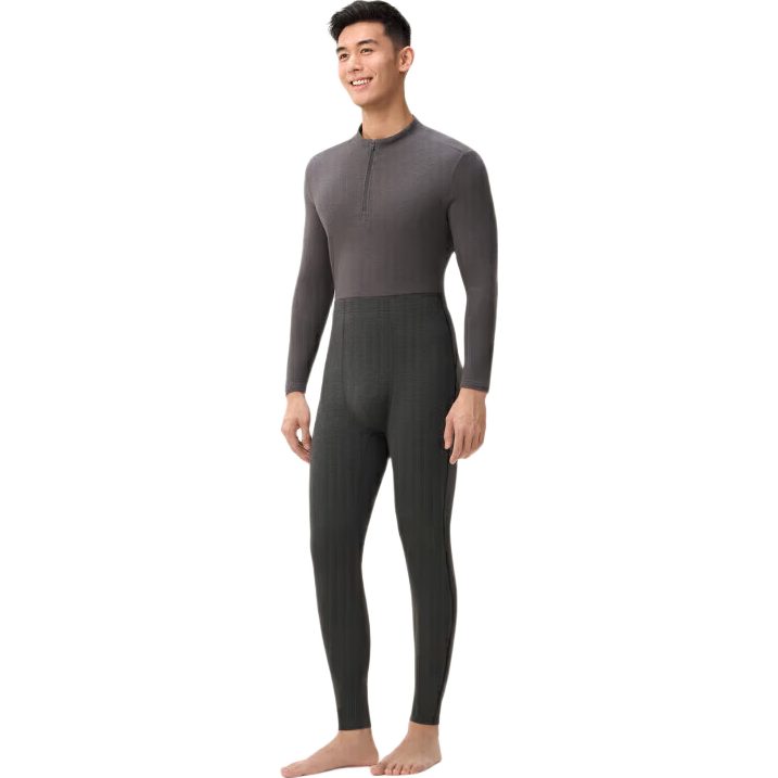 Songshanmiandian Xiaonuan Yang 320 Men's Thermal Underwear, Autumn And Winter Fleece-Lined Thick Warm Leggings, Contains Wool, Less Itchy