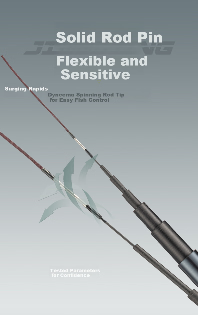Jinglang 3.37m Short Section Fishing Rod Hand Rod Stream Rod Fishing Pole Grouper Zebra Mouth Eight Work Rod Small Tackle Rod Fishing Gear 11