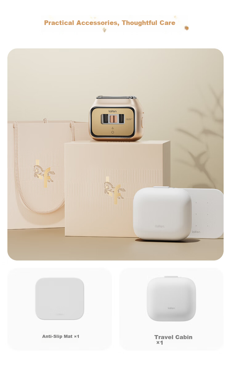 LAIFEN P3 Pro Gold Limited Edition Portable Electric Rotary Shaver Gift for Boyfriend Husband Birthday 4