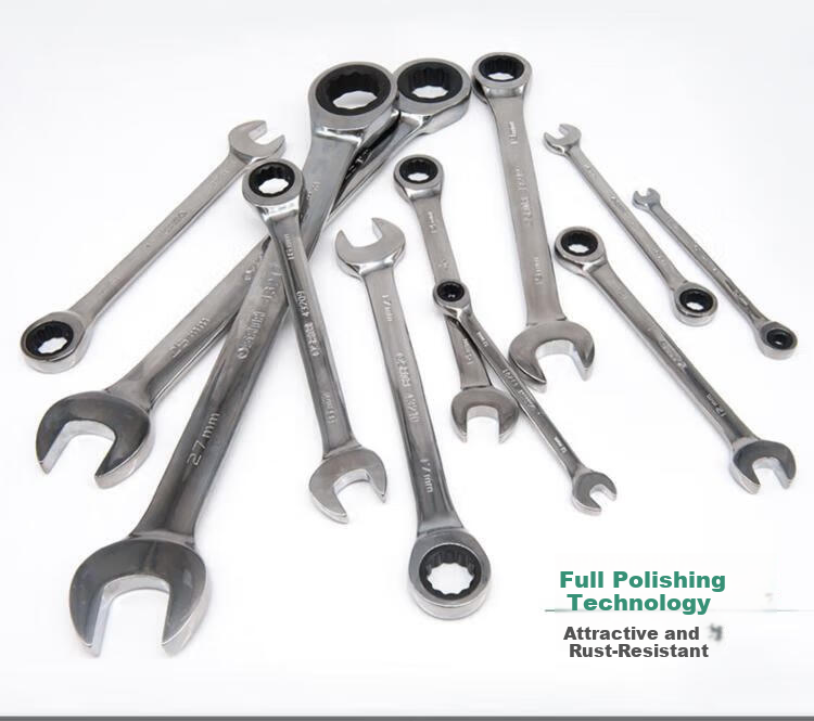 SATA 43226 Fully Polished Dual-Use Quick Wrench 46MM 4