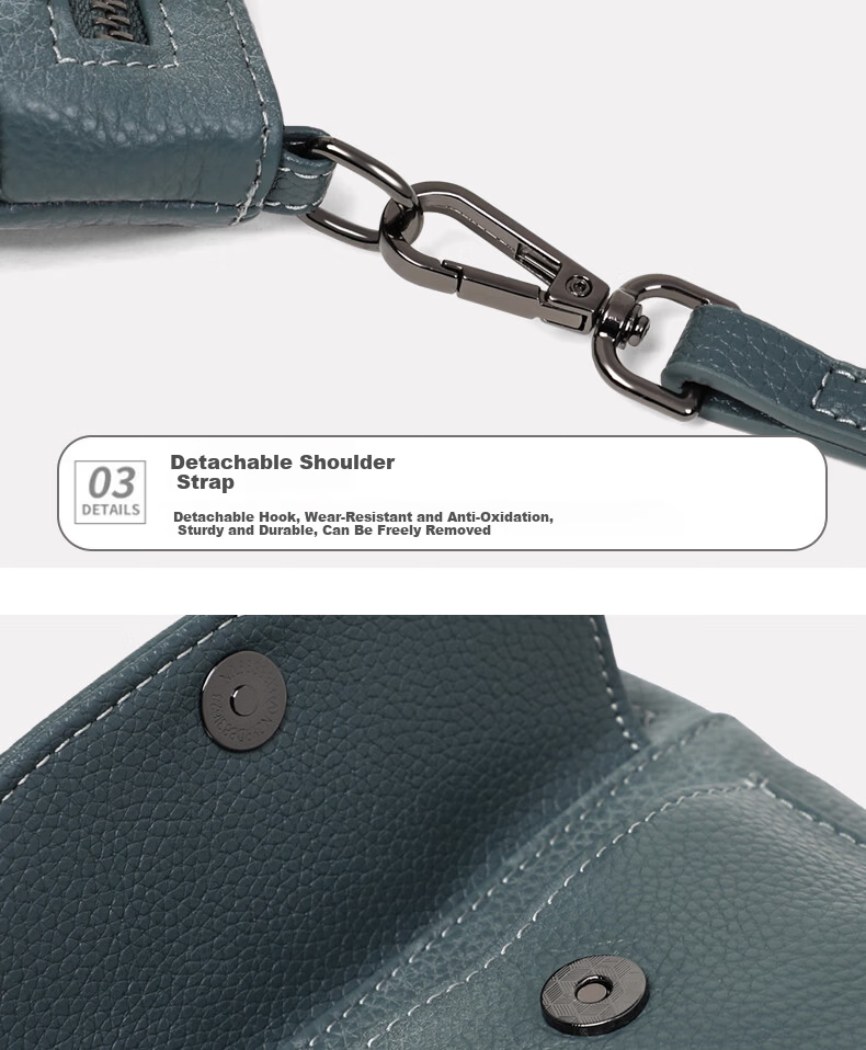 YUYULA Women's Cowhide Leather Bag Fashionable Luxury Crossbody Shoulder Bag Birthday Gift for Girlfriend Wife 15