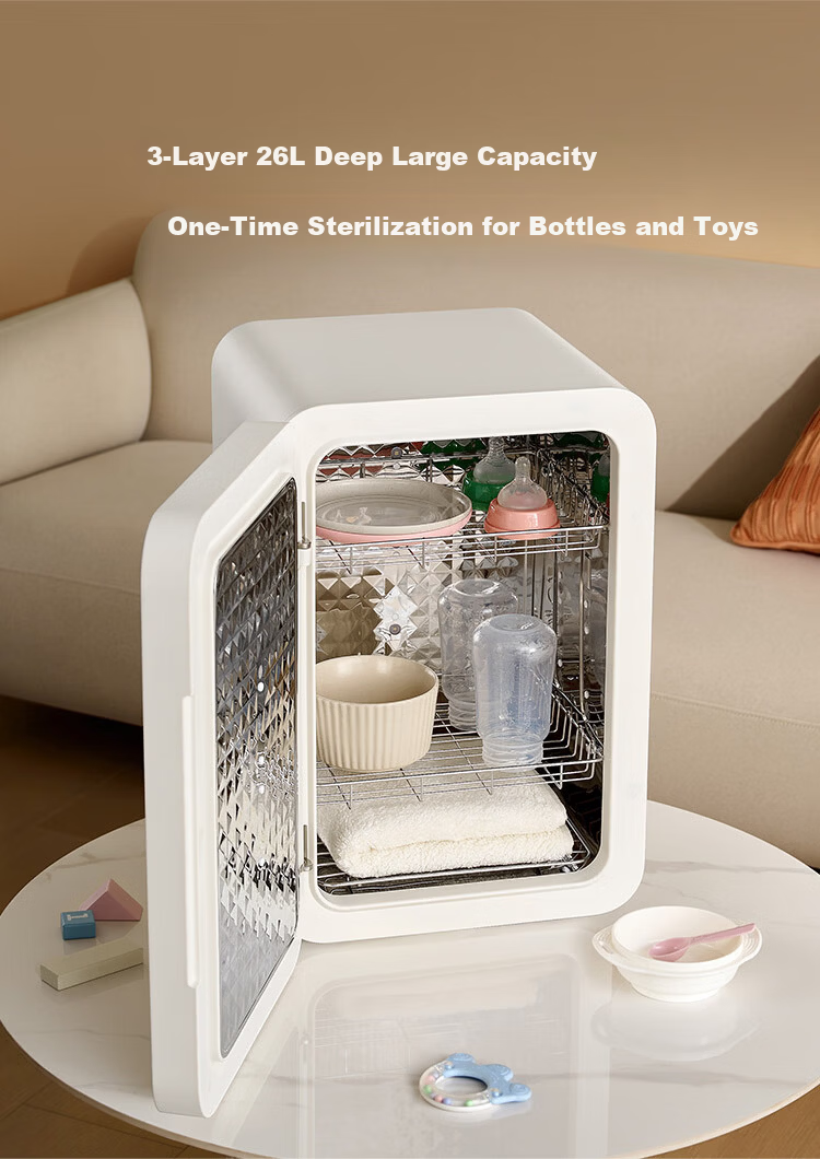 JD Jingzao UV Sterilizer Pro 26L Baby Bottle Disinfection and Drying Machine with 30 LED Lamps for Home Use 11