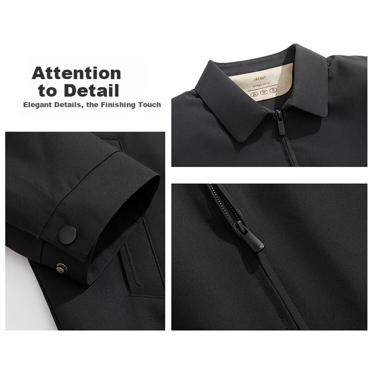 TUCANO Men's Business Casual Executive Lapel Jacket Fashion Solid Color Coat Navy 3XL Father's Day Gift 5