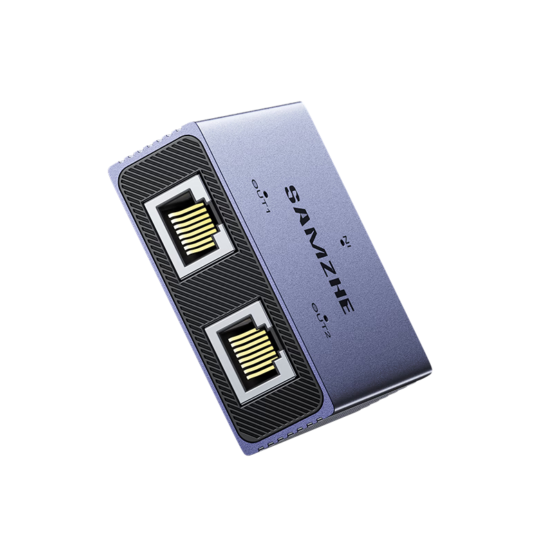 Sanze 3-Port Gigabit Switch Ethernet Splitter Network Hub for Home and Office Router Extender Adapter