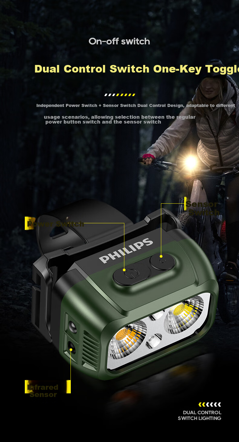 PHILIPS Bicycle Front Light Night Riding Lamp Mountain Road Bike Kids Riding Strong Flashlight Accessory SFL1341RHG 11