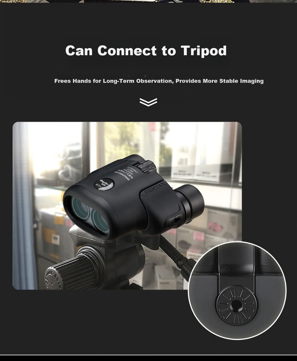 PENTAX Insect Lens III 8.5x21 Black Waterproof Macro Binoculars for Theater Museum HD Photography 19