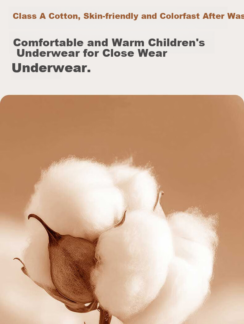 LangSha Children's Autumn Thermal Underwear Set Girls Wool Silk Long Johns Autumn Winter Warm Innerwear for Older Girls 7